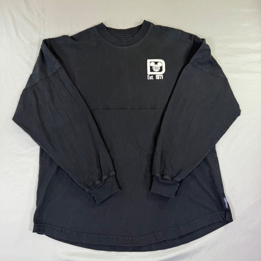 Disney Parks Spirit Jersey Walt Disney World Black Long Sleeve Shirt Medium